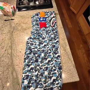 Bape Blue Camo Shark Hoodie Jacket